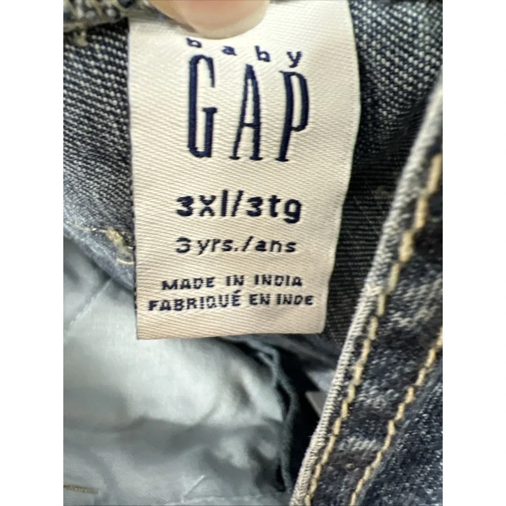 Gap Overalls Denim  Girls Toddler Size 3 Years Cargo Pocket‎ EUC